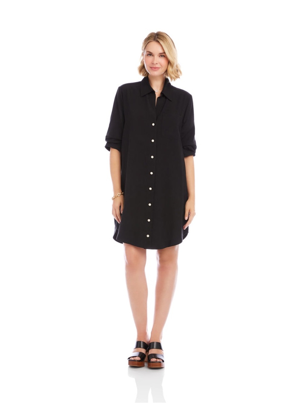 Karen Kane sleeve shirtdress,size S